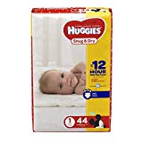 HUGGIES Size One Snug & Dry Diapers give your baby great protection at a great value. Four layers of protection absorb moisture quickly to help stop leaks for up to 12 hours, and a quilted liner helps to keep your baby dry and comfortable. Plus, ...