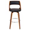 
WOYBR BS-JY-CCN WL+BN Pu Leather, Bent Wood, Cecina Barstool
