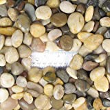 The natural polished mixed stones comes in a multitude of colors. The stones are safe to use inside and outside.